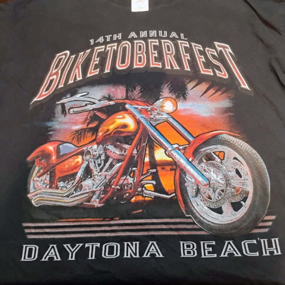 Biketoberfest 2006 XL Daytona Beach 14th Annual Motorcycle T Shirt Black A